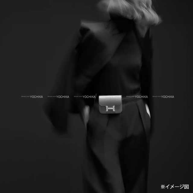 HERMES Bi-fold wallet Constance Slim Bleu Glacier Evercolor Silver HW Stamp K[BRAND NEW][Authentic]