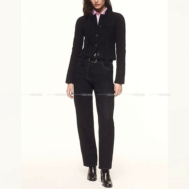 2024AW CHANEL Ladies Tweed Jacket Bow Tie Coco Button Noir (Black) Cotton/Polyester/Wool #34 P78054[BRAND NEW][Authentic]