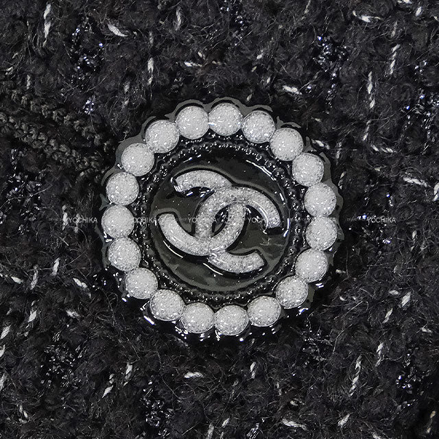 2024AW CHANEL Ladies Tweed Jacket Bow Tie Coco Button Noir (Black) Cotton/Polyester/Wool #34 P78054[BRAND NEW][Authentic]