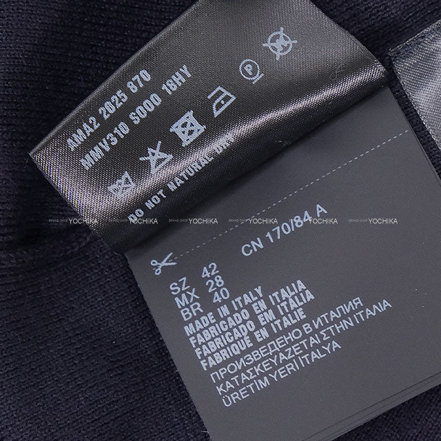 Miu Miu Tank top Logo Knit Blue Cotton #42 MMV310[BRAND NEW][Authentic]