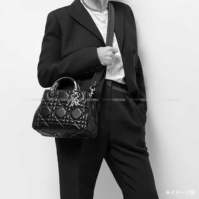 Dior Handbag Lady Dior Small 95.22 2way Cannage Beige Calfskin Gold HW[BRAND NEW][Authentic]