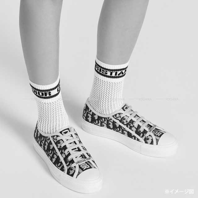 Dior Sporty Socks #S Blanc (White) Cotton 14SOC503A203[BRAND NEW][Authentic]