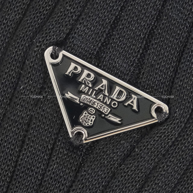 PRADA Long Socks Logo Plate Noir (Black) 66386[BRAND NEW][Authentic]