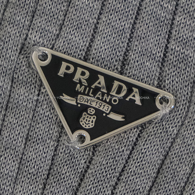 PRADA Long Socks Logo Plate Grey[BRAND NEW][Authentic]
