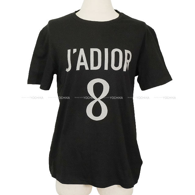 Dior Short sleeve t shirt JA DIOR Noir (Black) Cotton /Linen jersey #XS 213T03TC003[BRAND NEW][Authentic]