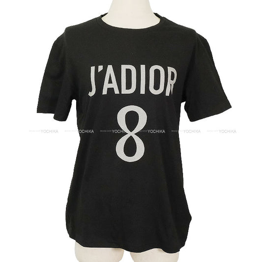 Dior Short sleeve t shirt JA DIOR Noir (Black) Cotton /Linen jersey #XS 213T03TC003[BRAND NEW][Authentic]