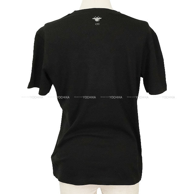 Dior Short sleeve t shirt JA DIOR Noir (Black) Cotton /Linen jersey #XS 213T03TC003[BRAND NEW][Authentic]