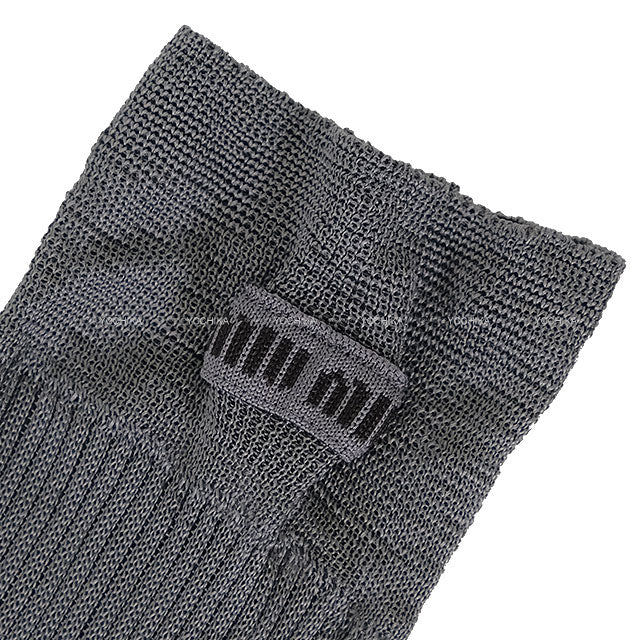 Miu Miu Socks knee-high Simple Grey Silk MCZ522[BRAND NEW][Authentic]