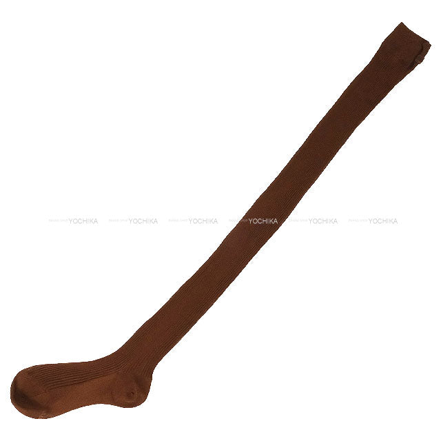 Miu Miu Socks knee-high Simple Cacao Silk MCZ522[BRAND NEW][Authentic]