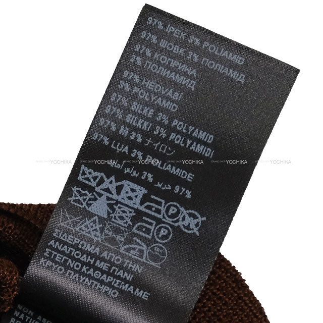 Miu Miu Socks knee-high Simple Cacao Silk MCZ522[BRAND NEW][Authentic]