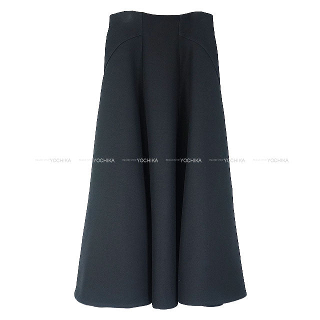 Dior skirt Medium Flared Noir (Black) Wool/Silk #34 151J121A1166[EXCELLENT][Authentic]
