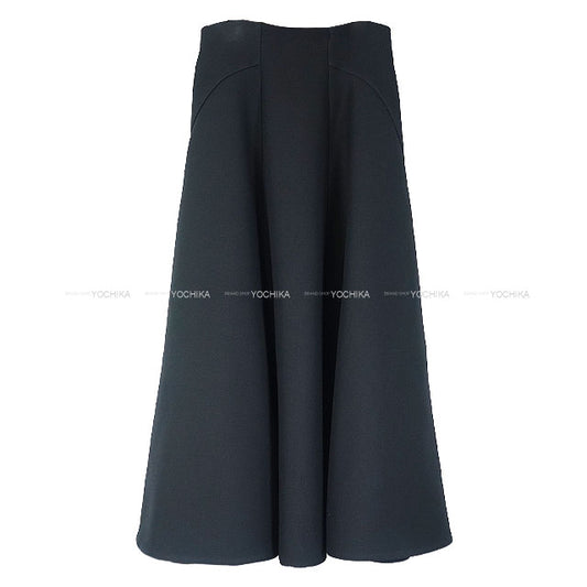 Dior skirt Medium Flared Noir (Black) Wool/Silk #34 151J121A1166[EXCELLENT][Authentic]