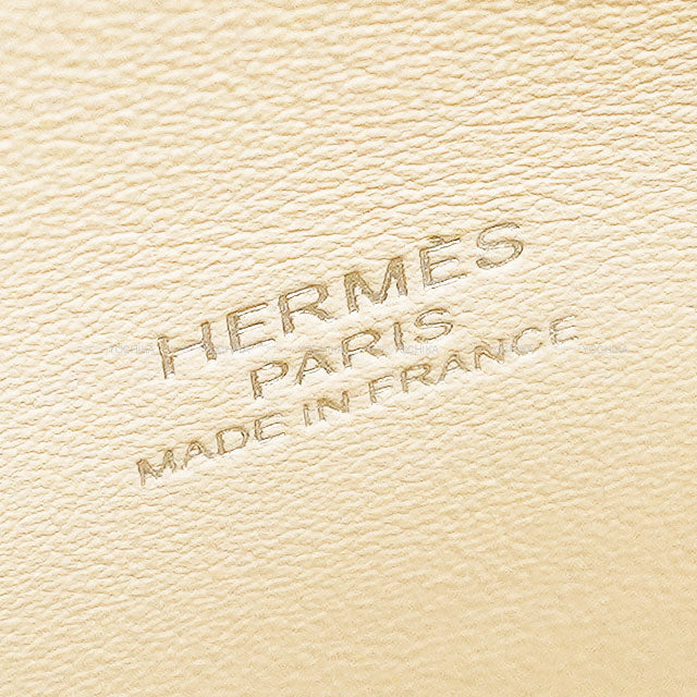 HERMES Shoulder bag Bolide1923 25 Tricolor Nata/Jaune Citron/Terre Battue Veau Epsom Silver HW Stamp U[EXCELLENT][Authentic]