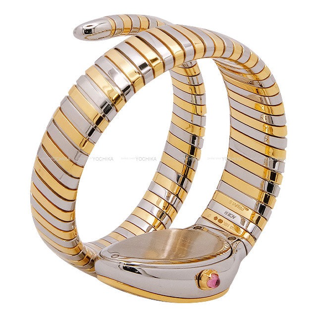 [Pre-loved] BVLGARI Watches Serpenti Tubogas Watch Blue 18KPG/Stainless/Diamond[LIKE NEW][Authentic]