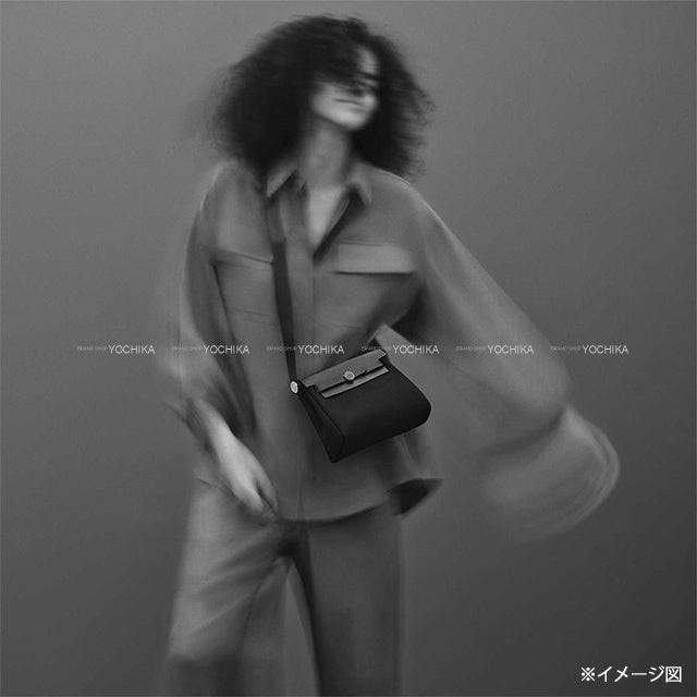 HERMES Shoulder bag Herbag Zip 20 Mini Fauve/Naturel Barenia Faubourg/Vache Hunter Gold HW Stamp K[BRAND NEW][Authentic]