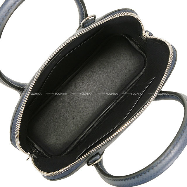 HERMES Shoulder bag Bolide1923 25 SANGLE WOOLY Blue Indigo/Rose Shocking Veau Epsom Silver HW Stamp B[EXCELLENT][Authentic]