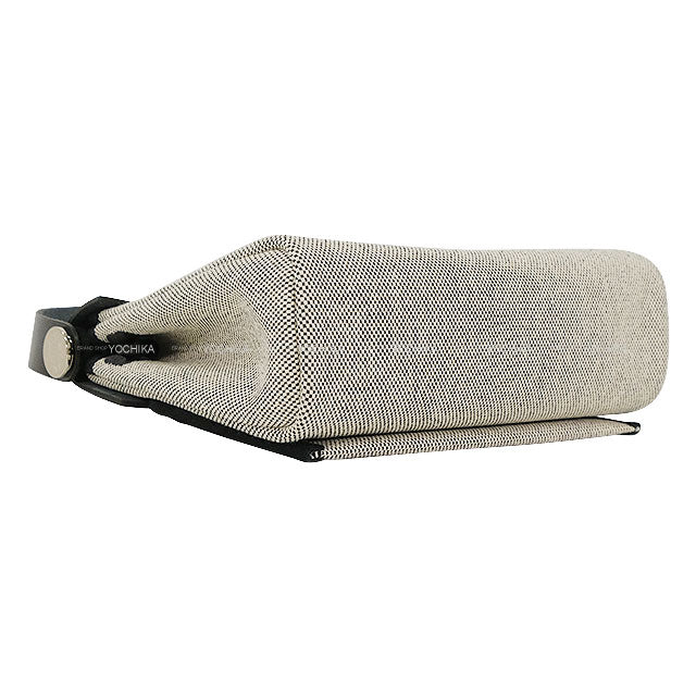 HERMES Shoulder bag Herbag Zip 20 Mini Noir (Black)/Ecru Toile Militaire/Vache Hunter Silver HW Stamp K[BRAND NEW][Authentic]