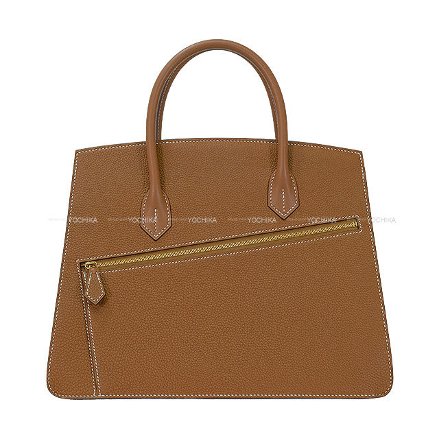 [Pre-loved] HERMES Handbag Birkin30 En Desordre Gold Veau Togo/Veau Swift/Vache Hunter Gold HW Stamp B[LIKE NEW][Authentic]