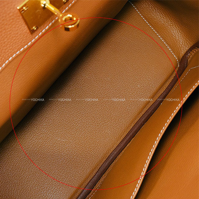 [Pre-loved] HERMES Handbag Birkin30 En Desordre Gold Veau Togo/Veau Swift/Vache Hunter Gold HW Stamp B[LIKE NEW][Authentic]