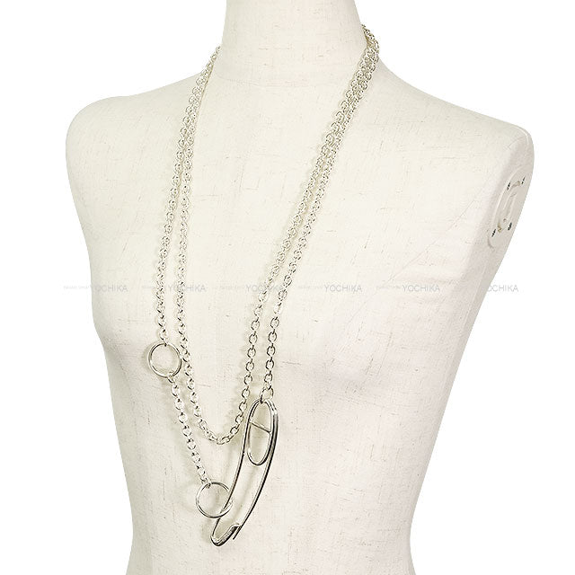 [Pre-loved] HERMES necklace Chaine D'ancre Punk Long Silver925 (SV925 Ag925)[LIKE NEW][Authentic]