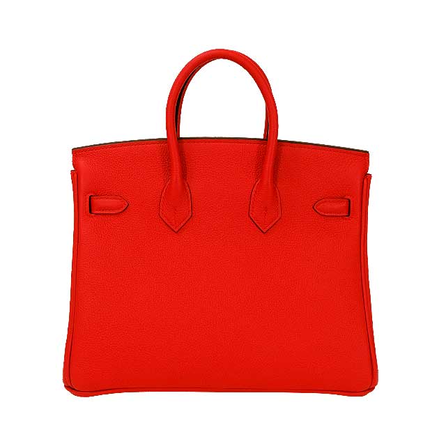 HERMES Handbag Birkin25 Rouge Radieux Veau Togo Silver HW Stamp K[BRAND NEW][Authentic]