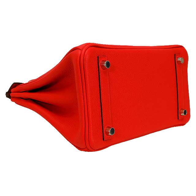 HERMES Handbag Birkin25 Rouge Radieux Veau Togo Silver HW Stamp K[BRAND NEW][Authentic]