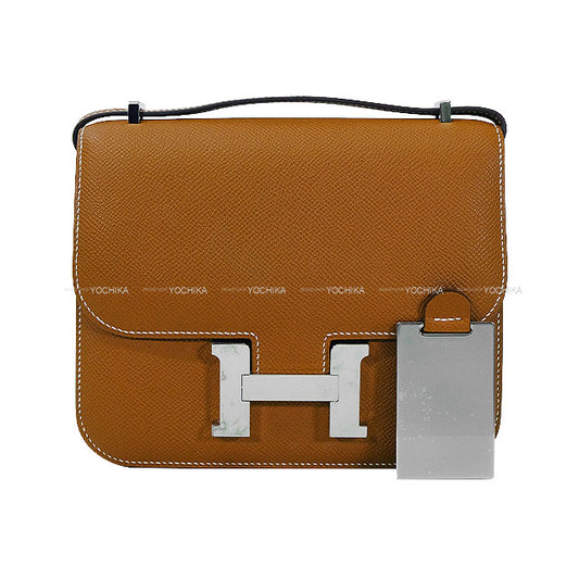 [Pre-loved] HERMES Shoulder bag Constance 3 18 Miroir Miroir Gold Veau Epsom Silver HW Stamp B[LIKE NEW][Authentic]