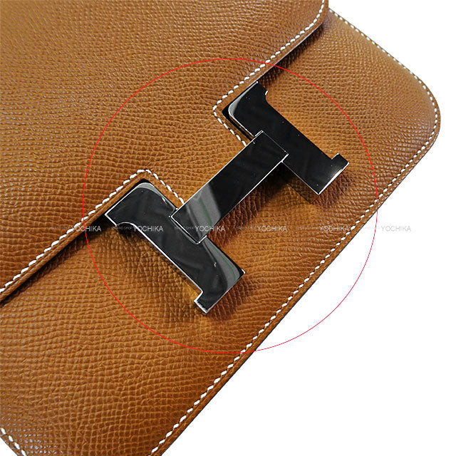 [Pre-loved] HERMES Shoulder bag Constance 3 18 Miroir Miroir Gold Veau Epsom Silver HW Stamp B[LIKE NEW][Authentic]