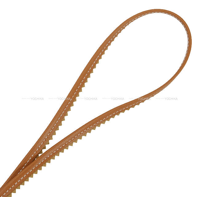 HERMES bag charm Buddy with Studs Collar Gold/Poussiere/Ecru Agneau Milo/Mouton Gold HW Stamp K[BRAND NEW][Authentic]