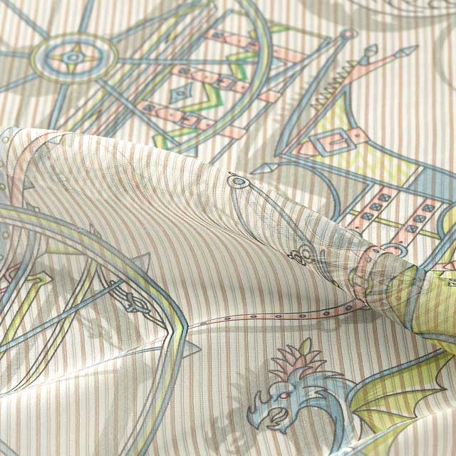 HERMES scarf Carre 45 Gavroche Carre45 Voitures en Equilibre Aqua/Menthol/Pink Silk Mousseline100%[BRAND NEW][Authentic]