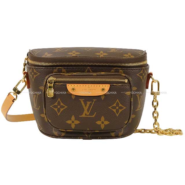 LOUIS VUITTON Shoulder bag Mini Bam bag Brown Monogram Canvas Gold HW M82335[EXCELLENT][Authentic]