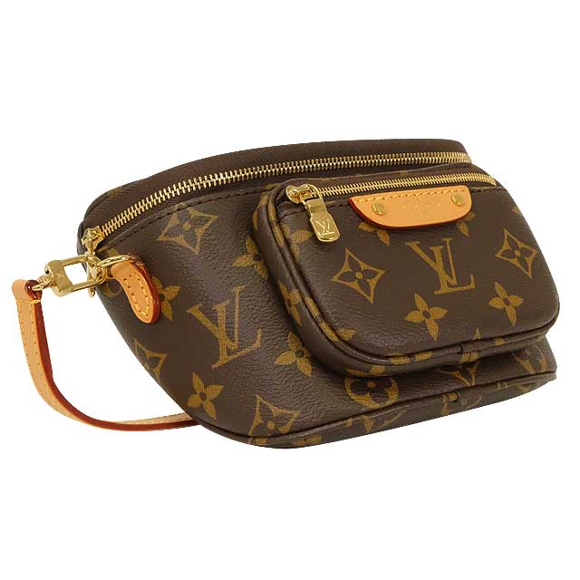 LOUIS VUITTON Shoulder bag Mini Bam bag Brown Monogram Canvas Gold HW M82335[EXCELLENT][Authentic]