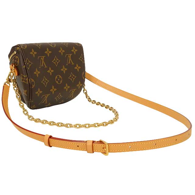 LOUIS VUITTON Shoulder bag Mini Bam bag Brown Monogram Canvas Gold HW M82335[EXCELLENT][Authentic]