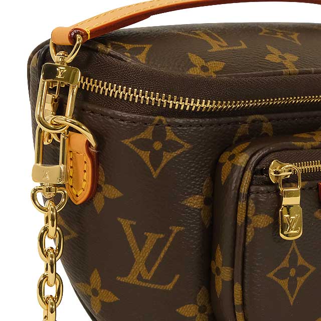 LOUIS VUITTON Shoulder bag Mini Bam bag Brown Monogram Canvas Gold HW M82335[EXCELLENT][Authentic]