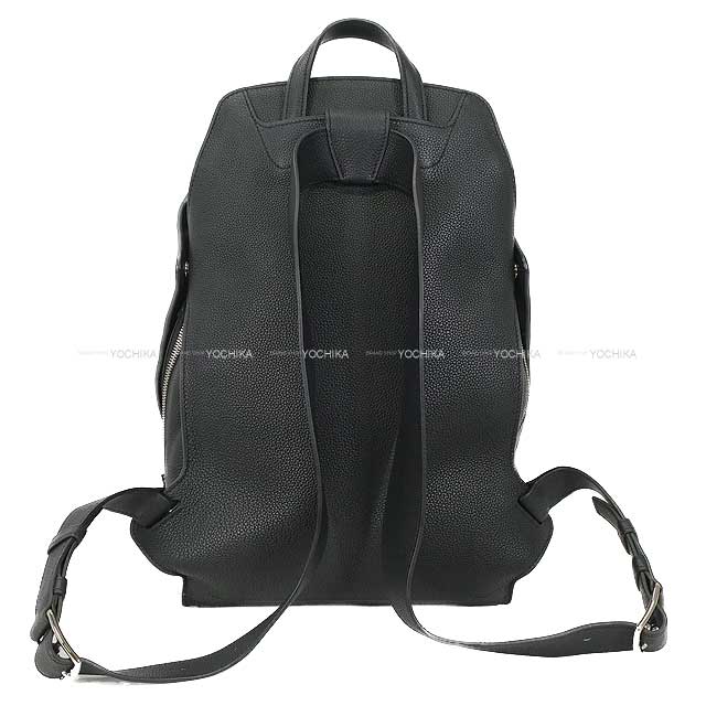 [Pre-loved] HERMES Backpack/daypack/Ruck sack Cityback 27 Noir (Black) Veau Togo Silver HW Stamp D[LIKE NEW][Authentic]