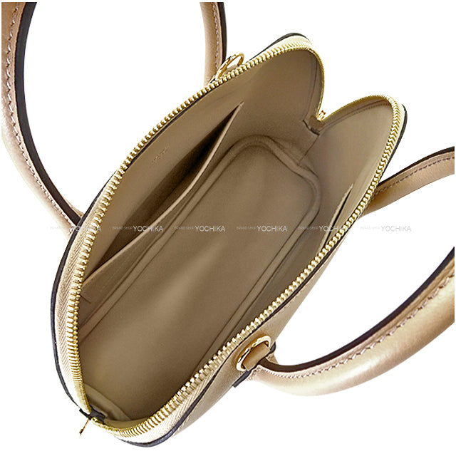 HERMES Shoulder bag Bolide1923 25 Trench Evercolor Gold HW Stamp K[EXCELLENT][Authentic]