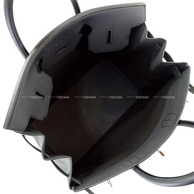 HERMES Handbag Haut a Courroies 40 Coup De Soleil Plomb/Vert Fonce Veau Togo Silver HW Stamp K[EXCELLENT][Authentic]