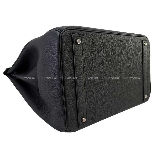 HERMES Handbag Haut a Courroies 40 Coup De Soleil Plomb/Vert Fonce Veau Togo Silver HW Stamp K[EXCELLENT][Authentic]