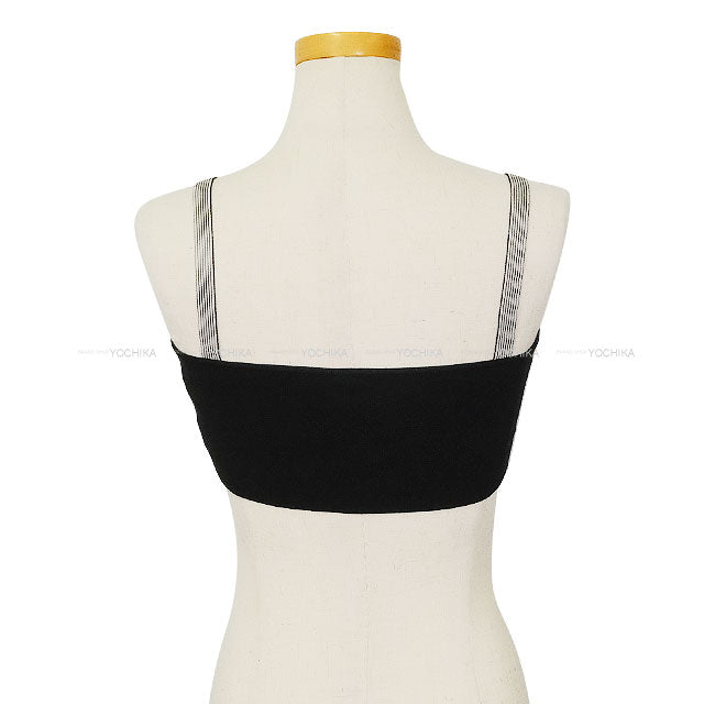 2025SS Dior Tops Bralette Graphic Technical Knit Noir (Black)/Blanc (White) Reyon/Nylon/Polyurethane #S 524E02A5088[BRAND NEW][Authentic]