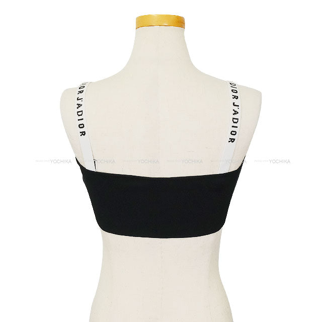 Dior Tops Bralette Noir (Black)/Blanc (White) Reyon/Nylon/Polyurethane #S 844E02AM506[BRAND NEW][Authentic]