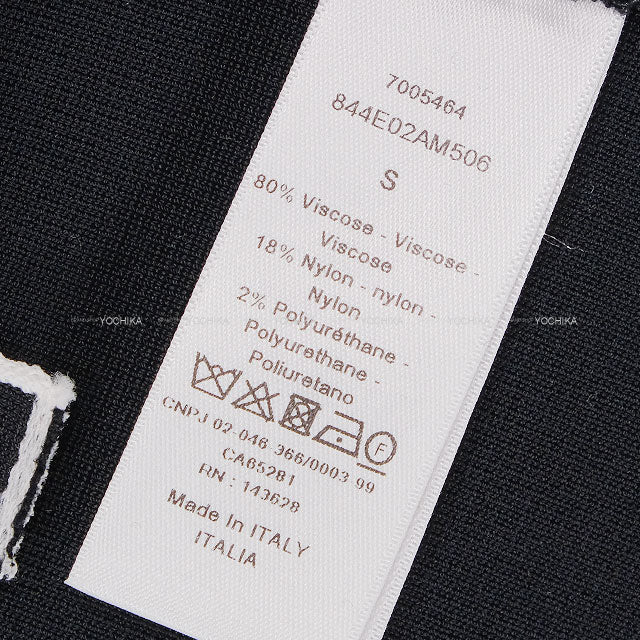 Dior Tops Bralette Noir (Black)/Blanc (White) Reyon/Nylon/Polyurethane #S 844E02AM506[BRAND NEW][Authentic]