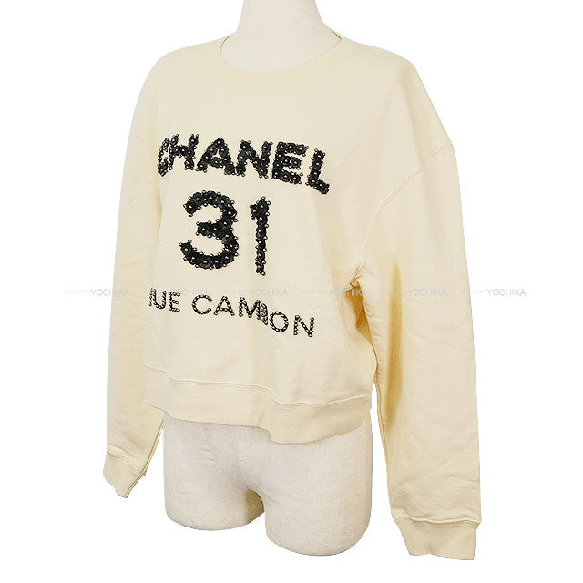 2020AW CHANEL Sweat 31 Rue Cambon Ecru Cotton #M P64788[EXCELLENT][Authentic]