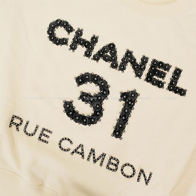 2020AW CHANEL Sweat 31 Rue Cambon Ecru Cotton #M P64788[EXCELLENT][Authentic]
