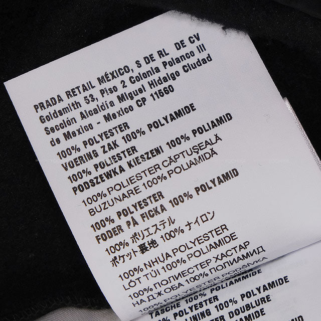 [Pre-loved] Miu Miu Sweat Shirt Logo Fleece Half-Zip Noir (Black) Polyester/Recycle Polyester #XS MJL043[LIKE NEW][Authentic]