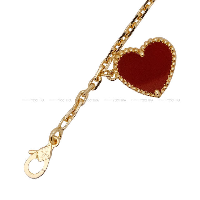 Van Cleef & Arpels bracelet Lucky Alhambra 4 Motifs Red/Brown/White/Green K18/Carnelian/Tiger’s Eye/Mother of Pearl/Malachite VCARD79600[EXCELLENT][Authentic]