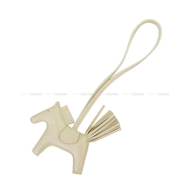 HERMES bag charm Rodeo PM So Crale Craie Agneau Milo Stamp K[BRAND NEW][Authentic]