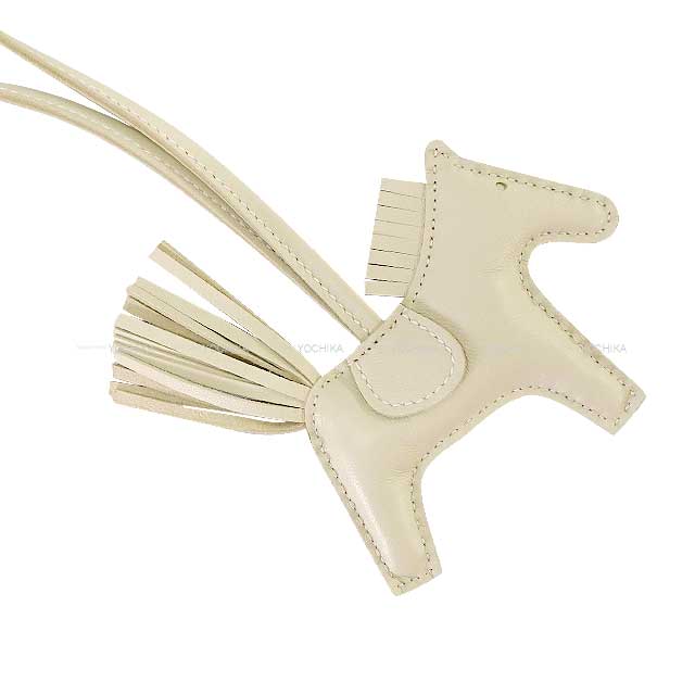 HERMES bag charm Rodeo PM So Crale Craie Agneau Milo Stamp K[BRAND NEW][Authentic]