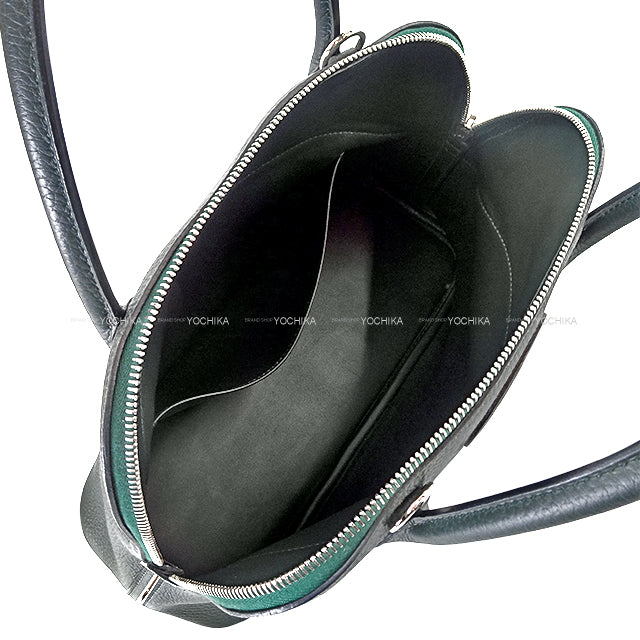 [Pre-loved] HERMES Shoulder bag Bolide31 Vert Fonce Taurillon Clemence Silver HW Stamp T[LIKE NEW][Authentic]