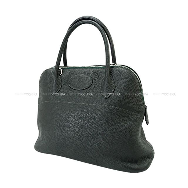 [Pre-loved] HERMES Shoulder bag Bolide31 Vert Fonce Taurillon Clemence Silver HW Stamp T[LIKE NEW][Authentic]