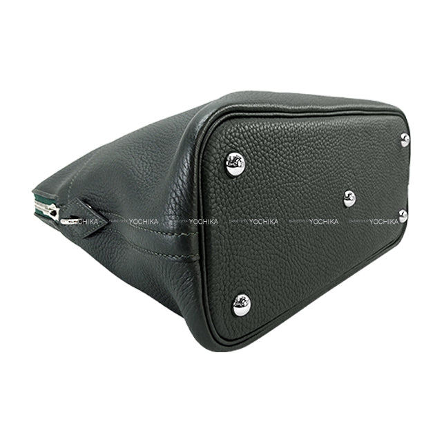 [Pre-loved] HERMES Shoulder bag Bolide31 Vert Fonce Taurillon Clemence Silver HW Stamp T[LIKE NEW][Authentic]